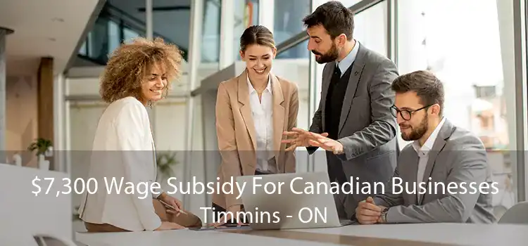 $7,300 Wage Subsidy For Canadian Businesses Timmins - ON